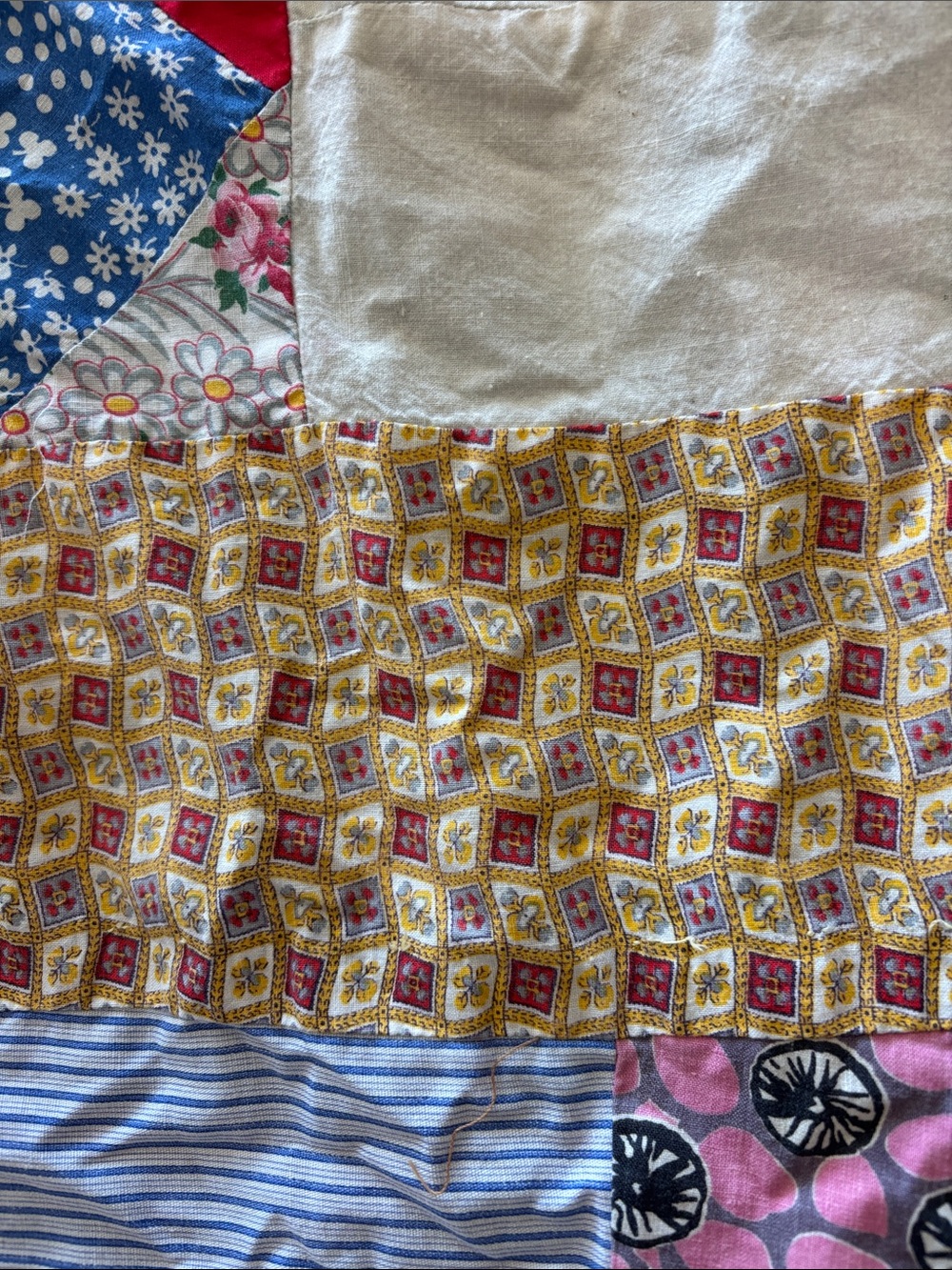 Patchwork quilt top - Picture 10 of 14